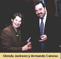 Glenda Jackson y Armando Canosa